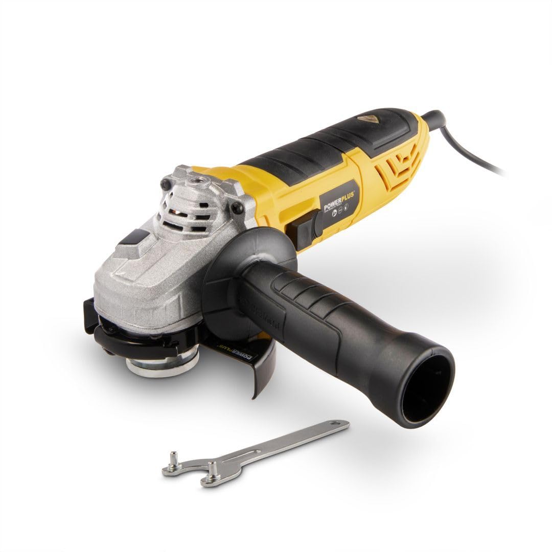 PowerPlus Amoladora angular POWX0611-900W, un disco de corte compacto de Ø115 mm