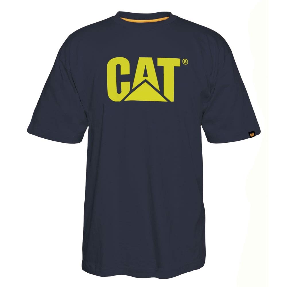 Caterpillar Men's Tm Logo Tee, Navy, Large