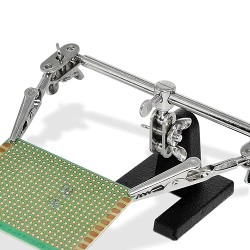 Soporte para placa de circuito regulable y kit de sujeción para soldar componentes 6