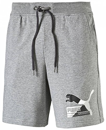 PUMA Pantaloni da Uomo con Scritta, Bermuda TR