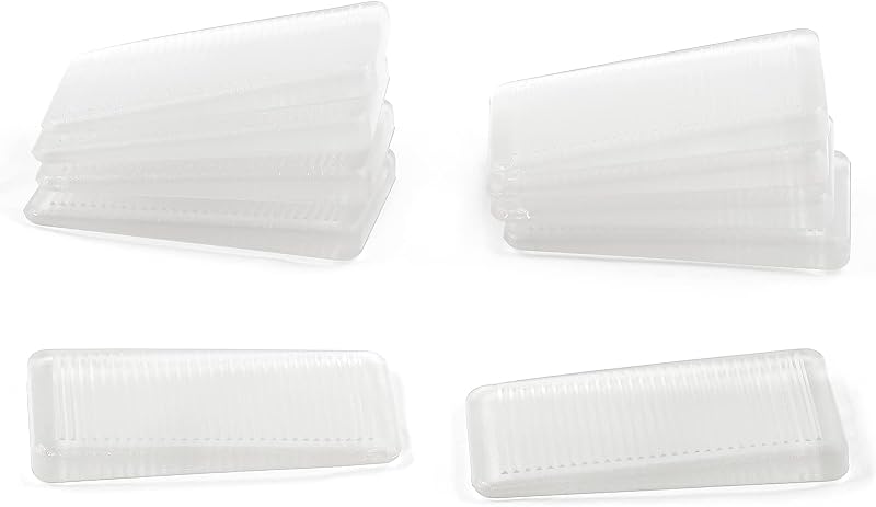 8 Pcs Clear Furniture Leveling Shims, Transparent-Thin