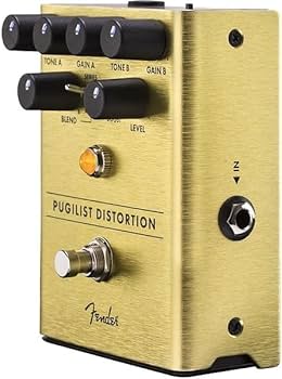 Amazon | Fender エフェクター Pugilist Distortion Pedal(電池付属