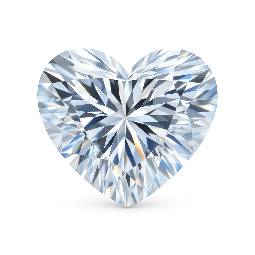 Moissanite a taglio a cuore 1 ct – VVS1 chiarezza, certificato GRA, 6.5 mm, Pietra preziosa, Moissanite