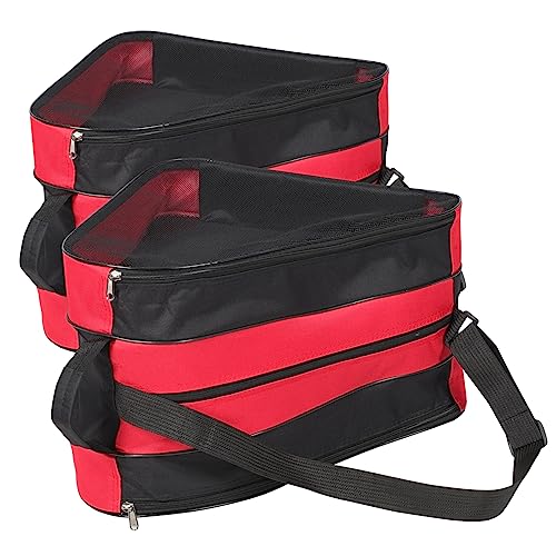 GOOHOCHY 2Pcs Roller Skates Storage Bag Durable Zipper Skate Pouch for Stylish Design for Outdoor Use Lightweight Easy to Carry