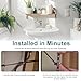 Extension Rod Converter for Bathroom Pop Up Drain Rod, 6.64 Inch Extenders Bathroom Pop-Up Vertical/Horizontal Rods, Extender Rod with an Allen Wrench Screws, Extender Rod for Sink Pop Up Rod Assembly