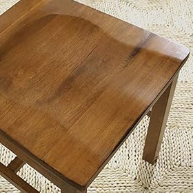 Walker Edison Modern Farmhouse Wood X-Back Armless Dining Chairs Kitchen, Set of 2, Brown 51eCs 3ZoQL. SS280