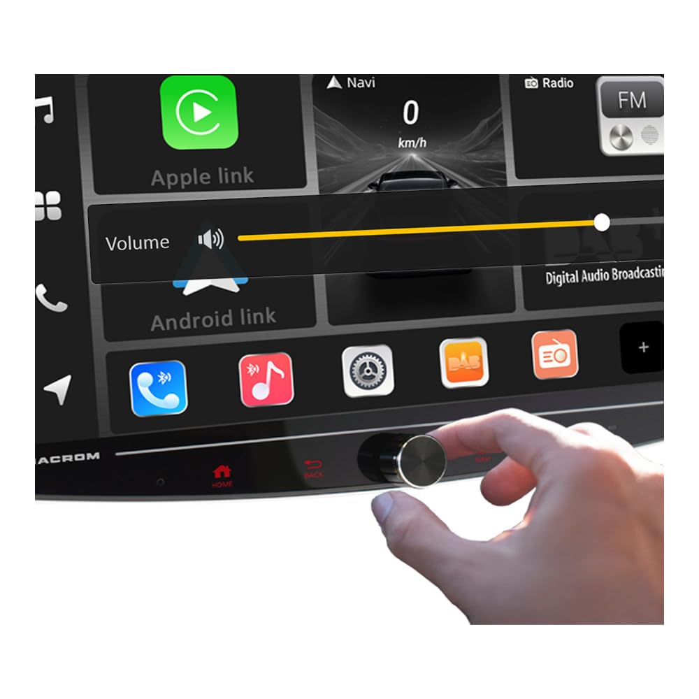 T1003DAB Monitor da 10.1 pollici con CarPlay & Android Auto wireless con radio RDS e DAB+