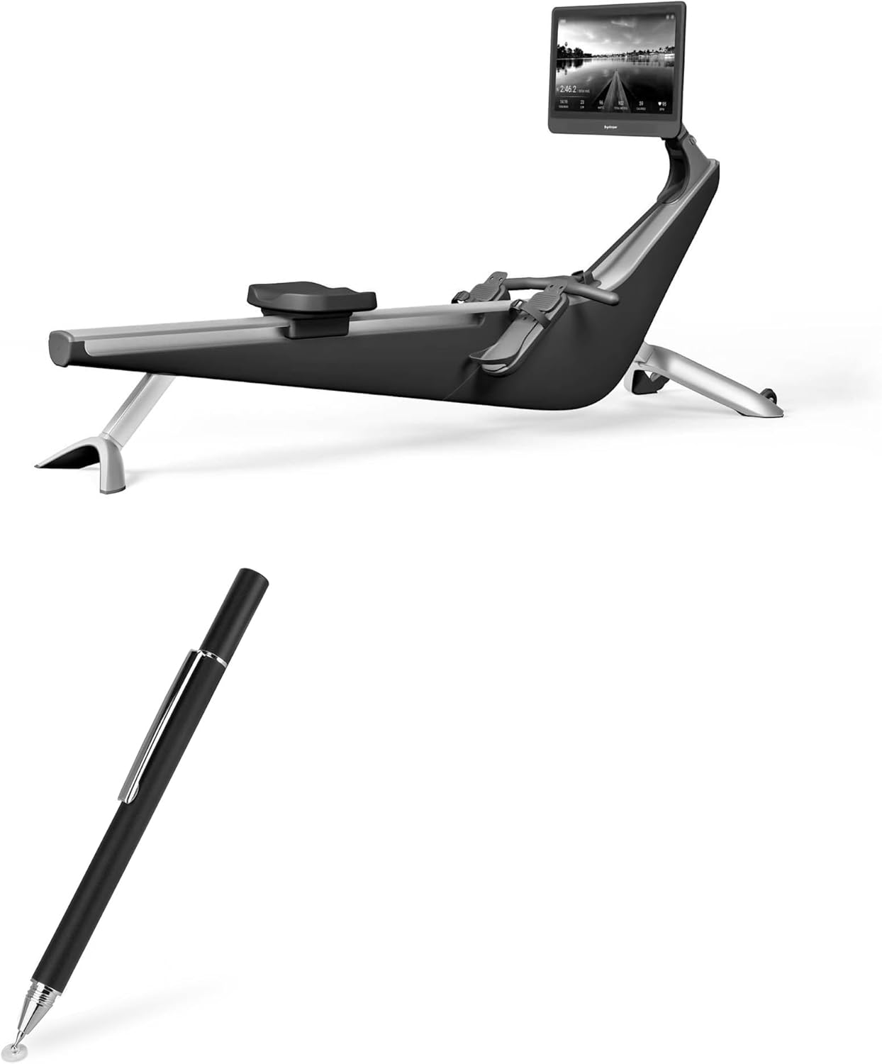 BoxWave Stylus Pen Compatible with Hydrow Core Rower – FineTouch Capacitive Stylus, Super Precise Stylus Pen – Jet Black