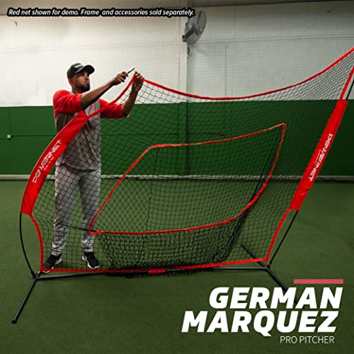 Powernet Team Color Nets Baseball And Softball 7X7 (Net Only) Replacement | Heavy Duty Knotless | Durable Pu Coated Polyester | Double Stitched Seams For Extra Strength (Royal Blue) #TOP3