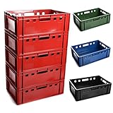 verwendbar als Obstkiste, Lagerbox, Aufbewahrungsbox oder eben Metzgerkiste bzw. Fleischerkiste, Stapelbar, langlebig, stabil,