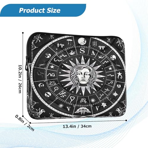 Funda para portátil 13-14 pulgadas con diseño de símbolos zodiacales miniatura 3