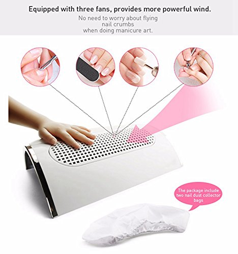 Extractor de polvo para uñas potente 30000RPM miniatura 2
