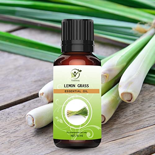 Image of VIRTUAL Lemon Essential Oil 15ml Pure Natural Therapeutic Grade Vitamin C Rich Oil for Skin Care Hair Growth Aromatherapy Diffuser Massage Use
