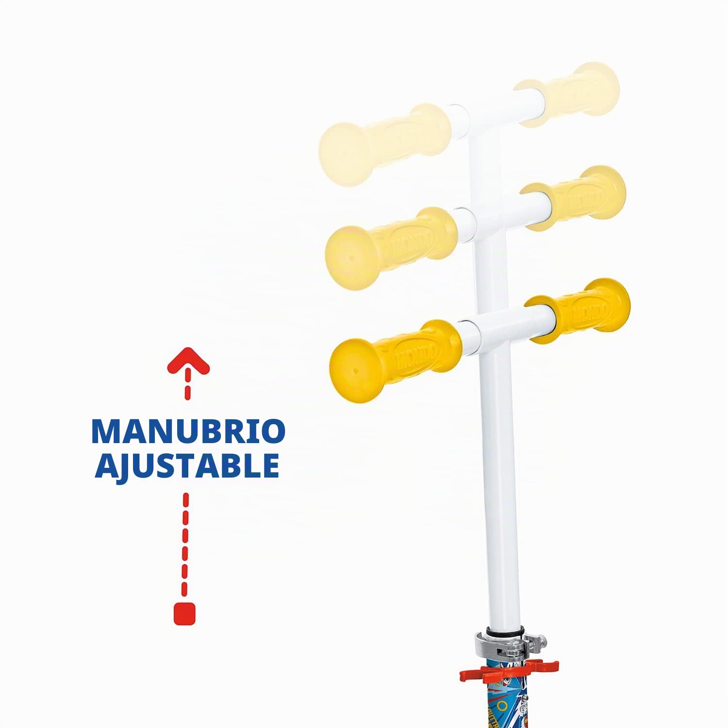Mondo Toys - Alu Scooter SONIC - Patinete infantil de aluminio de 2 ruedas - Manillar regulable - 28708