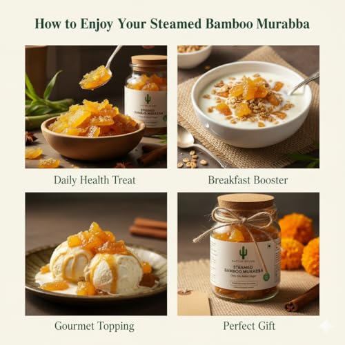 Image of CACTUS SPICES | STEAMED MURABBA | DRY BAMBOO Murabba | Only 10% Sugar Used | 50-60 Pieces | No Preservative | 400g