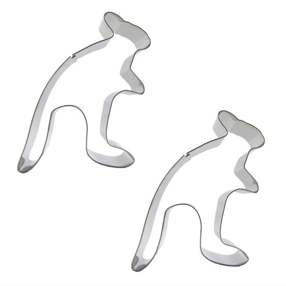 Kangaroo Shape 2 Piece Biscuit Cutting Molds, Baking Tools, Cake Decorating Soft Candy Tools.