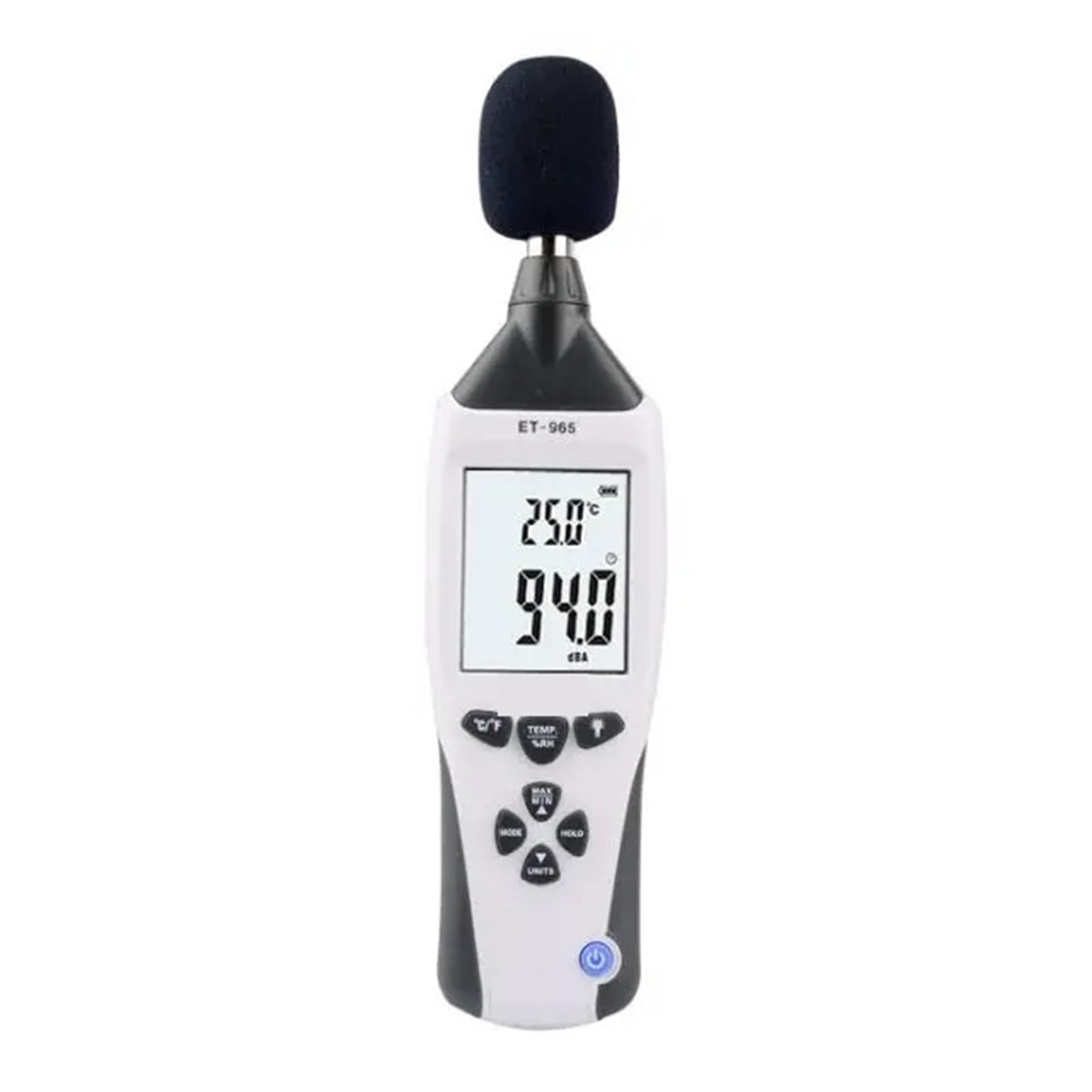 ET-965 5 W 1 Wielofunkcyjny Miernik Środowiska Światła Poziomu Dźwięku Wilgotności/temperatury Anemometr Ekstremalnie Wysoka DokłAdność