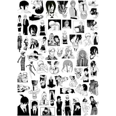 アニメ・マンガ・キャラクター　紙類　シール　ステッカー　ミニカード　まとめ売り Amazon.co.jp: シール ステッカーカー チェンソーマン シール