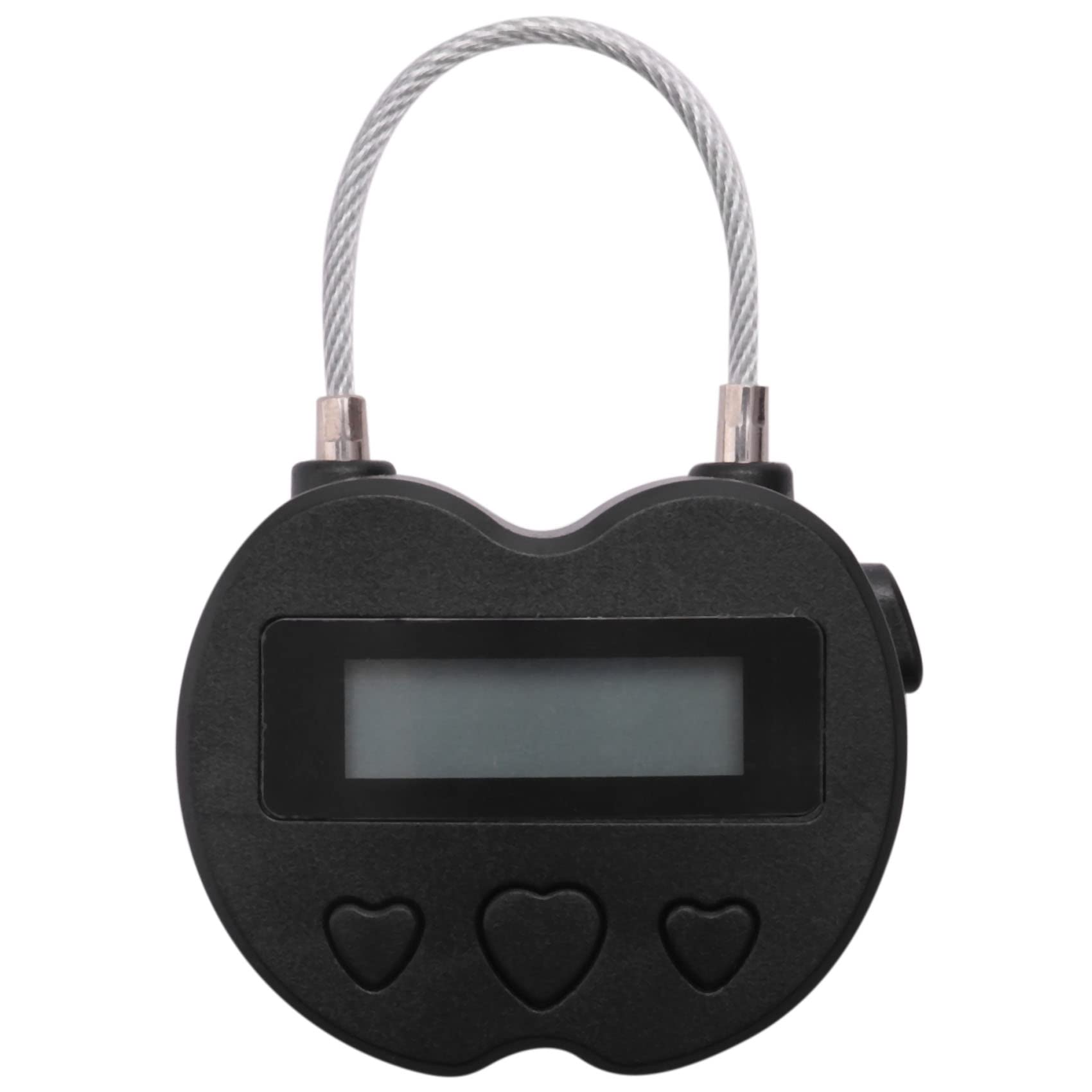 Yoiimiya Black Smart Time Lock Time Lock Usb Rechargeable Temporary Timer Padlock Travel Electronic Timer