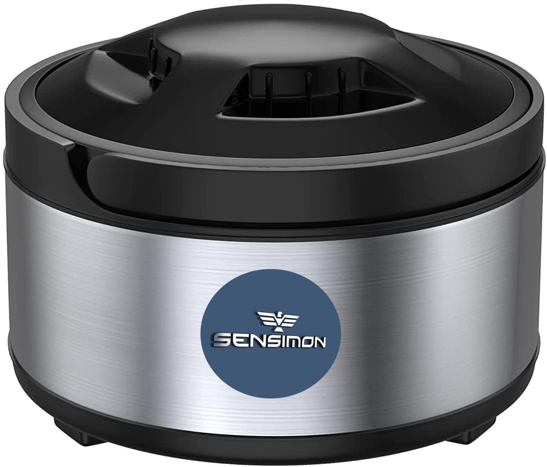 Sensimon Stainless Steel Thermoware Casserole with Lid for Roti/Chapati | Double Wall Insulated Hot Pot for hot Meal | BPA Free | Food Grade | Easy to Store (Black, 3000 ml) (B0DGTK579L) Amazon Price History, Amazon Price Tracker