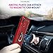 LeYi Compatible for Samsung Galaxy A20S Case (Not Fit A20) with Tempered Glass Screen Protector [2 Pack], [Military Grade] Protective Phone Case with Car Ring Holder Kickstand for Samsung A20S, Red