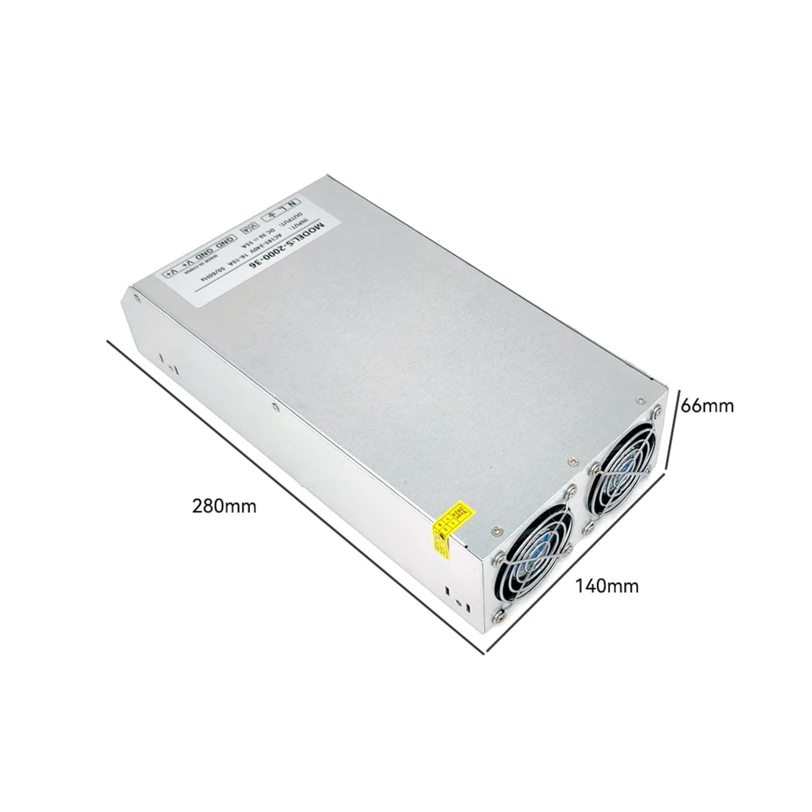 Fuente de alimentación conmutada regulada universal de 2000 W, CC 24 V, 36 V, 48 V, 60 V, 83 A, 55 A, 40 A, 33 A, convertidor de CA a CC Fiabilidad | DC 24V