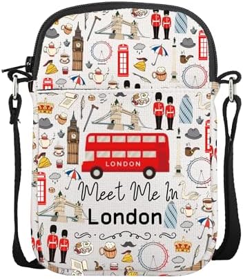 AKTAP England London Travel Gifts Meet Me In London Mini Crossbod...