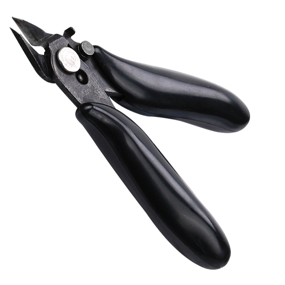 Eagles3.5Inch Micro Soft Wire Cutter,Mini Shear Flush Cutter for Electronics, Making Jewelry-Black