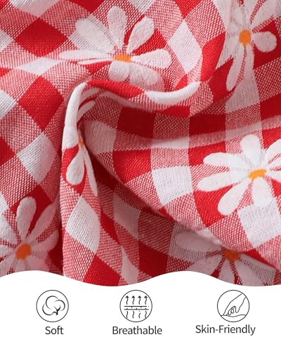 Image of Mioglrie Toddler Baby Girl Summer Clothes Infant Spring Outfits Ruffle Sleeveless Shirt Baby Shorts Headband Clothing Set