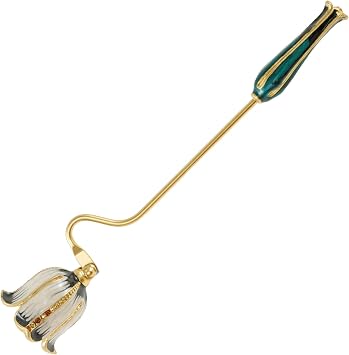 Candle Snuffer, Candle Snuffer Extinguisher with Long Handle, Vintage Candle Extinguisher Metal Wick Flame Snuffer for Putting Out Candle Flame Safely, Gold Candle Snuffers Accessory for Candle Lovers