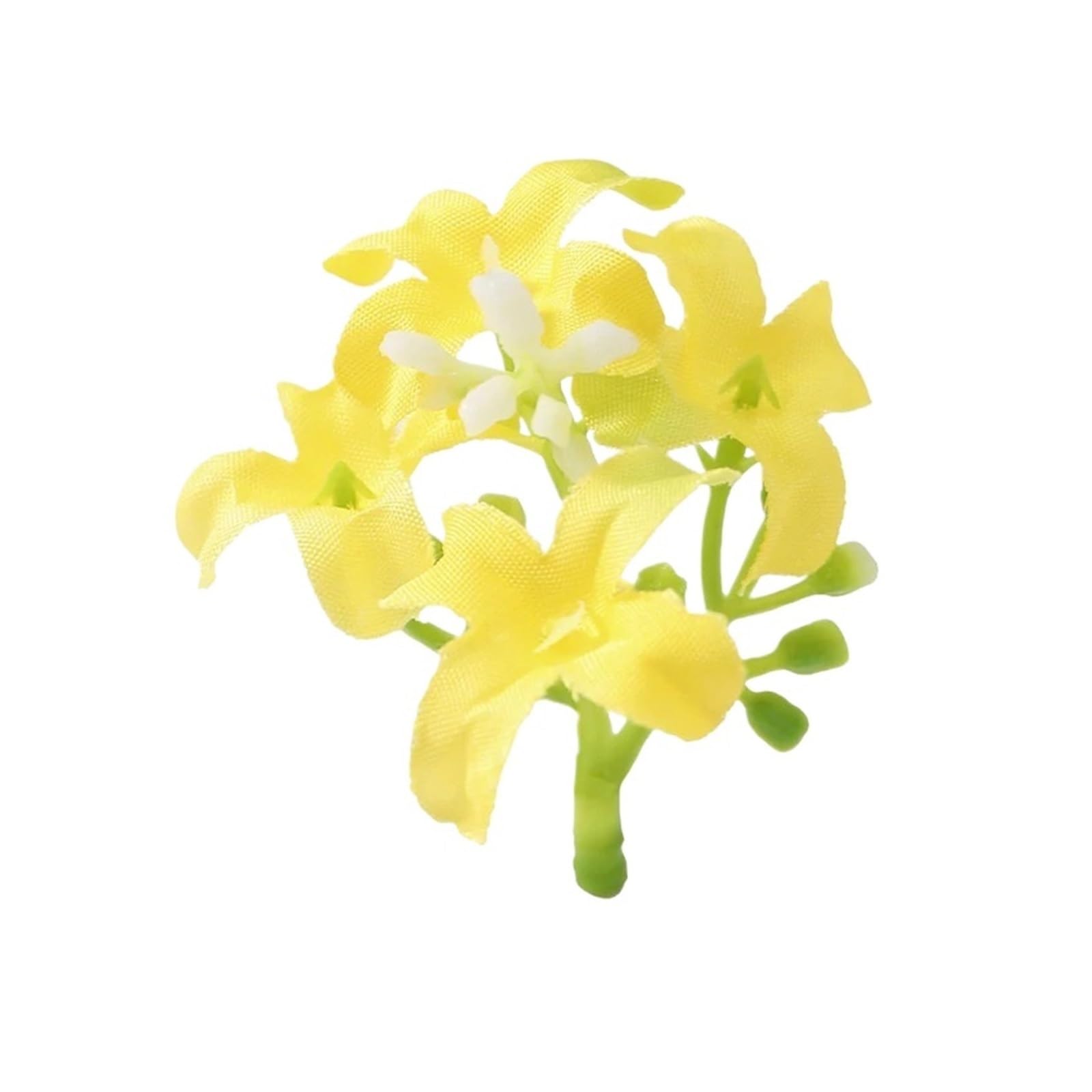 Casetlong 10/20/50Pcs 4cm Artificial Flower Head For Home Wedding Decorations DIY Garland Wreath Accessories(Yellow,20Pcs)