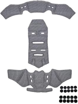 Motorcycle Helmet Liner for Nolan N100 20062010, Removable Interior Padding Replacement, Soft Foam Pad Set, Easy Installation for Daily Riding,B Grey