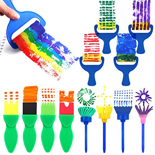 Washable Finger Paint Set, 65 Pack Washable Kids Paint Set With 12 Color Finger Paints, Sponges, Paint Brushes, Waterproof Paint Smock, Palettes, Cards, Storage Box For Toddler Early Learning Kids. #TOP5