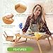 Bed Tray Table with Folding Legs,Serving Breakfast in Bed or Use As a TV Table, Laptop Computer Tray, Snack Tray
