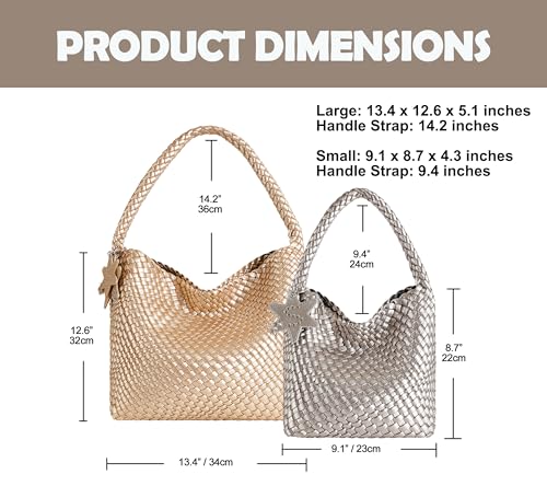 Bolso Tote Trenzado de Cuero Vegano para Mujer miniatura 4
