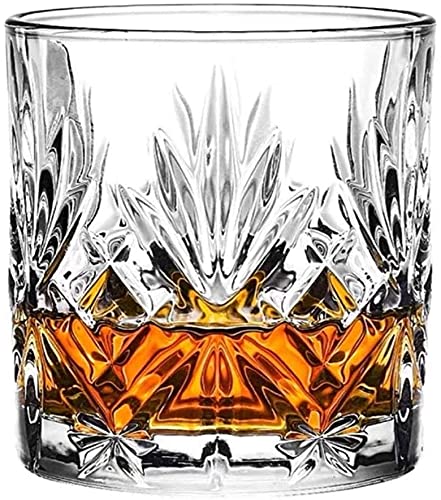 Decantador de whisky Decantador de vino Copa de vodka Artículos de bar Moda antigua Grabado Diamante Cristalino Vaso de whisky Vaso Hotel Restaurante Vasos de agua Decantador (Color : #4)