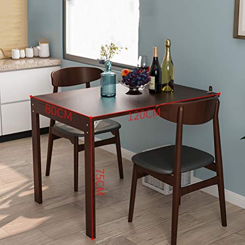4Ft Folding Table, Wood Wall Mounted Table, Easy Folding, Space Saving, Stable, Folding Wall Table, Wall Desks For Small Spaces (Size : 120Cm×80Cm×75Cm) #TOP1