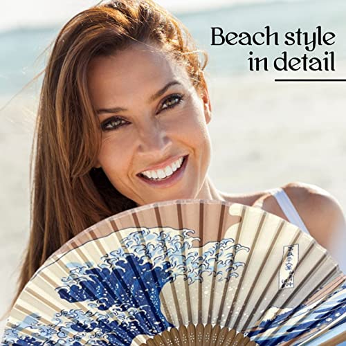 Yarrd DE3 Folding Fan Hand Fans For Women Wooden Folding Fan Bamboo Gan Hand Fans thumb #6