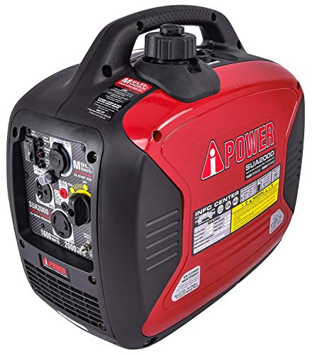 JEGS Performance Products 81963 Inverter Generator 1600W Surge Watts 2000W Rated