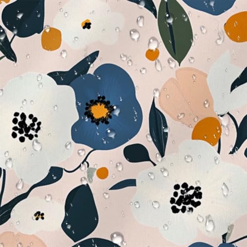 Rideau de douche fleur 120x180 cm en polyester avec 12 crochets - 6