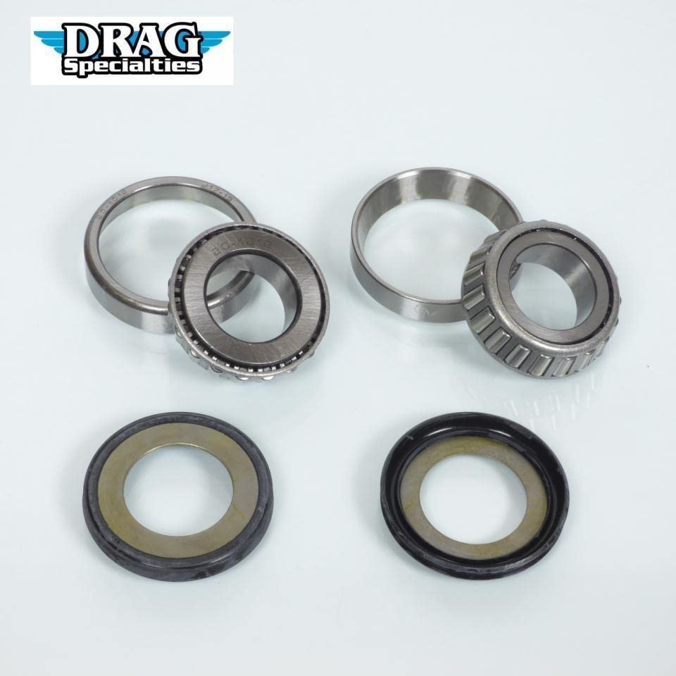 Kit de rodamiento de dirección Drag Specialties para moto Harley Davidson 1200 FLH Electra Glide 1977 a 1980 22-1032-D / 48300-60 48315-60