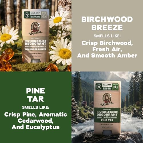 Dr. Squatch Invisible Glide Natural Deodorant Men, Aluminum Free (2-Pack) - image 2