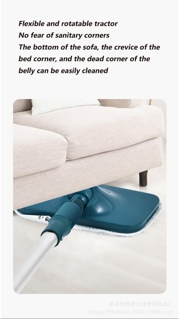 Multifunctional Steam Mop, 1500W Handheld Household Electric Mop Water Spray All-in-One Machine, Suitable For Kitchen, Bathroom, Living Room, Bedroom (Color : White)