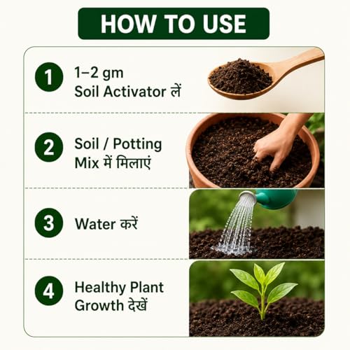 Image of Traviya Soil Activator, Soil Enhancer & Fertility Booster, Promotes Water Movement, 50g