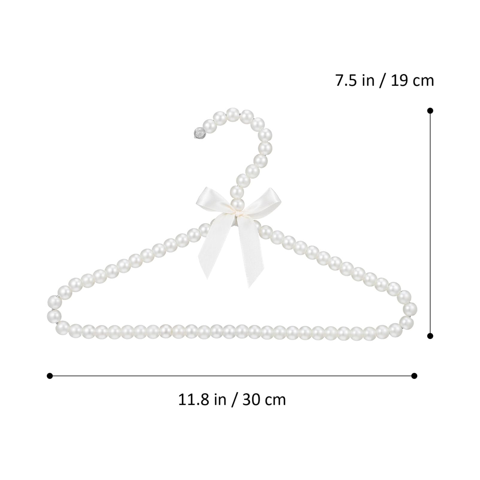 Alipis Beaded Boys and Girls Hangers 2 Pack Plastic Hangers for Baby Clothes Drying Rack Closet Storage