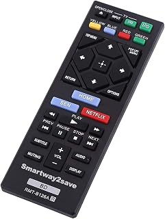 Substituição para controle remoto Sony RMT-B126A Blu-Ray Player.