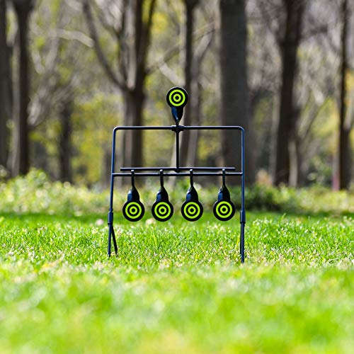 KNINE OUTDOORS 4 Targets Air Gun Pellet BB Gun Rimfire Resetting Target, Rated for .22 .177 Caliber
