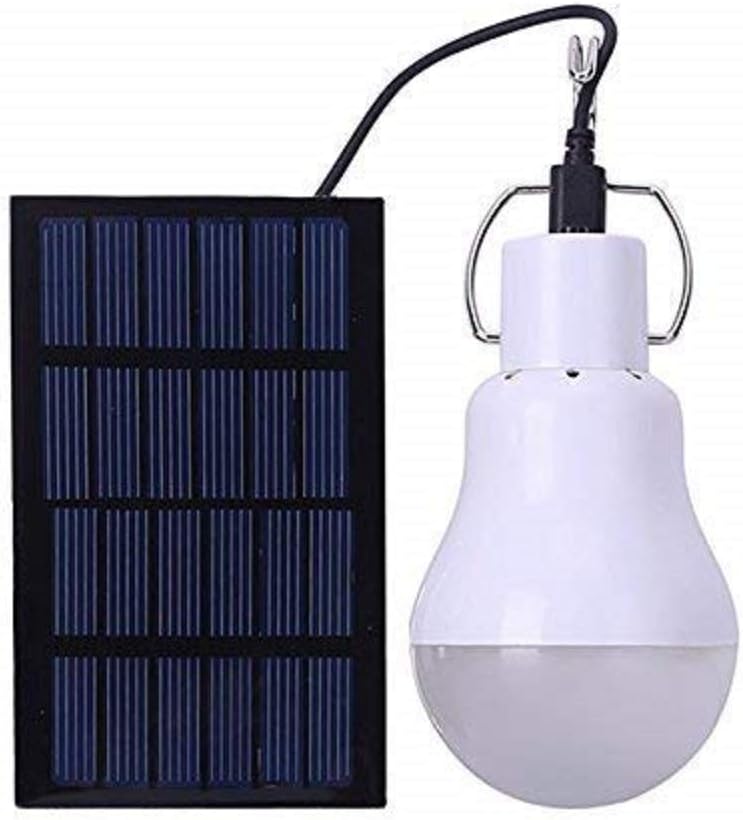 Portable Solar Power LED Bulb Lamp with Solar Panel 1.2W/6V 110 Lumens Outdoor Camping Tent Fishing Emergency Lamp Lighting