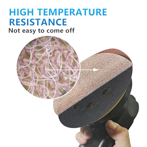 GZKTY Schleifgitter 150mm Klett, Körnung 60/80/120/180/240, für 150mm Exzenterschleifer Schleiftellerschoner Schutzauflage 2608000690 8295612111 R7303 GEX 40-150（50 Stück）