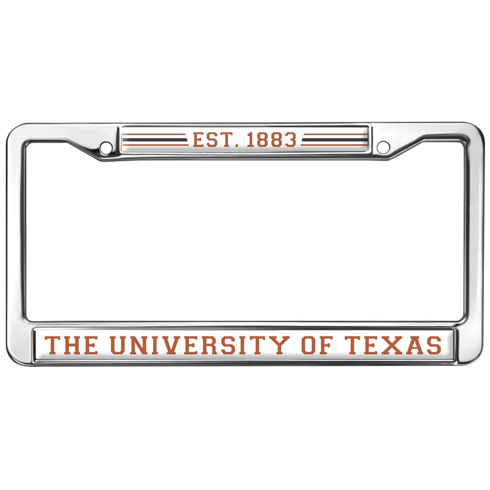 University of Texas Logo Full Size Standard License Plate Metal Frame